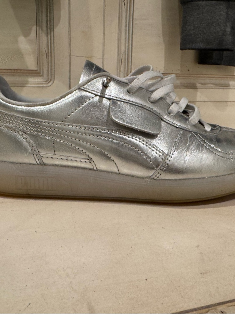 Puma Kids Silver Metallic Sneakers